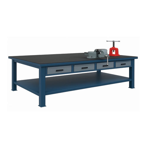 Johnkeans JK-GS-2114 – Super Heavy Duty Workbench With Mechanics Bench Vice Size (Width X Depth X Height) – 1200 X 600 X 850Mm