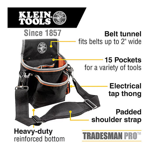 Klein Tools Tradesman Pro Tool Pouch & Shoulder Bag