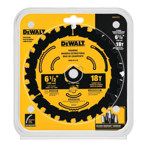 DeWalt – 6-1/2 In. D X 5/8 In. Construction Steel Circular Saw Blade 90 Teeth 1 Pk
