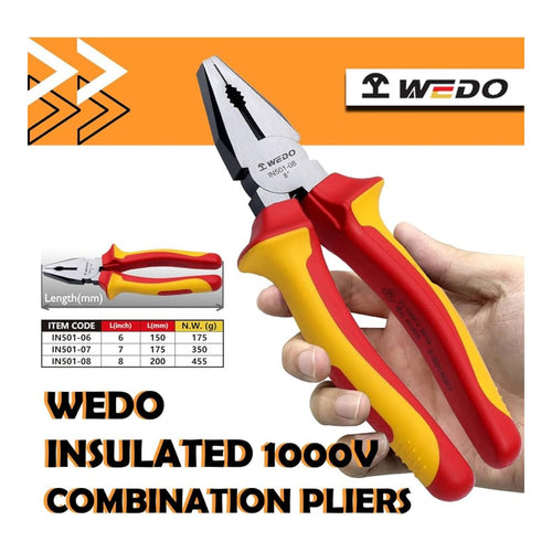 Hiland – 1000 V Insulated Tongue And Groove Pliers