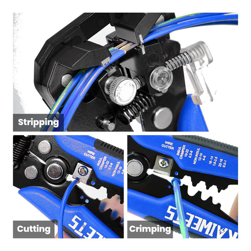 Johnkeans JK-HT-2036 – Automatic Wire Stripper Cutter – Crimping Stripping 3 In 1