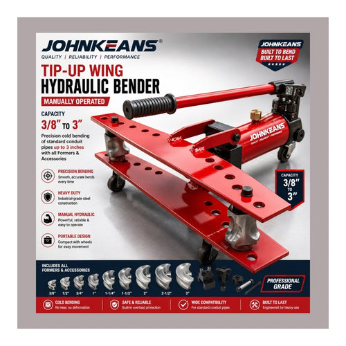 Johnkeans JK-HO-2005 – Manual Hydraulic Conduit Bender 3/8" – 3"