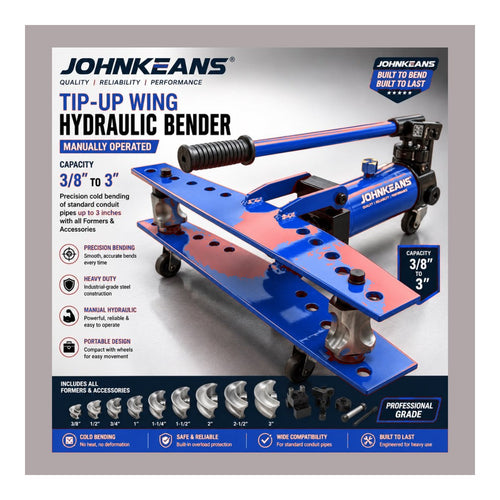 Johnkeans JK-HO-2005 – Manual Hydraulic Conduit Bender 3/8", 3"