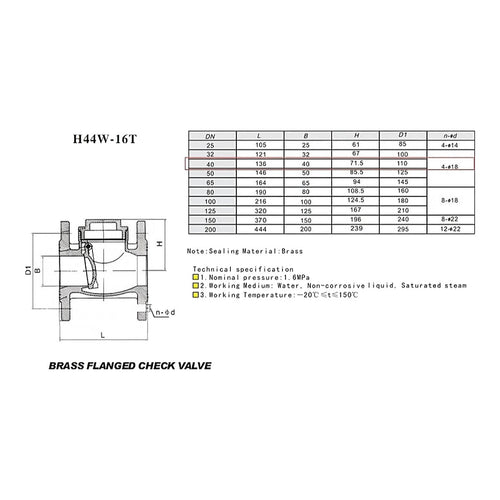 Johnkeans JK-VA-2003 – Non-Return Stop Valve DN40 Class 150, Brass