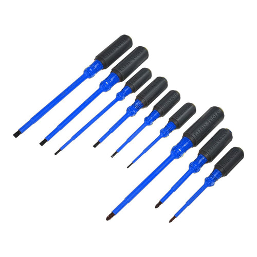 Johnkeans JK-HT-2091 – Johnkeans JK-WD 9701 – Screwdriver Set – 1000V Insulated Slotted And Phillips, 9-Piece / Item 33528