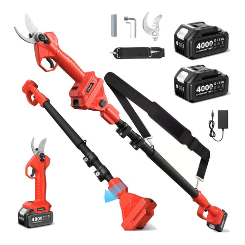 TaskStar – Electric Grease Gun -2025 Upgraded 2-In-1 Design With 2X4000Mah Batteries