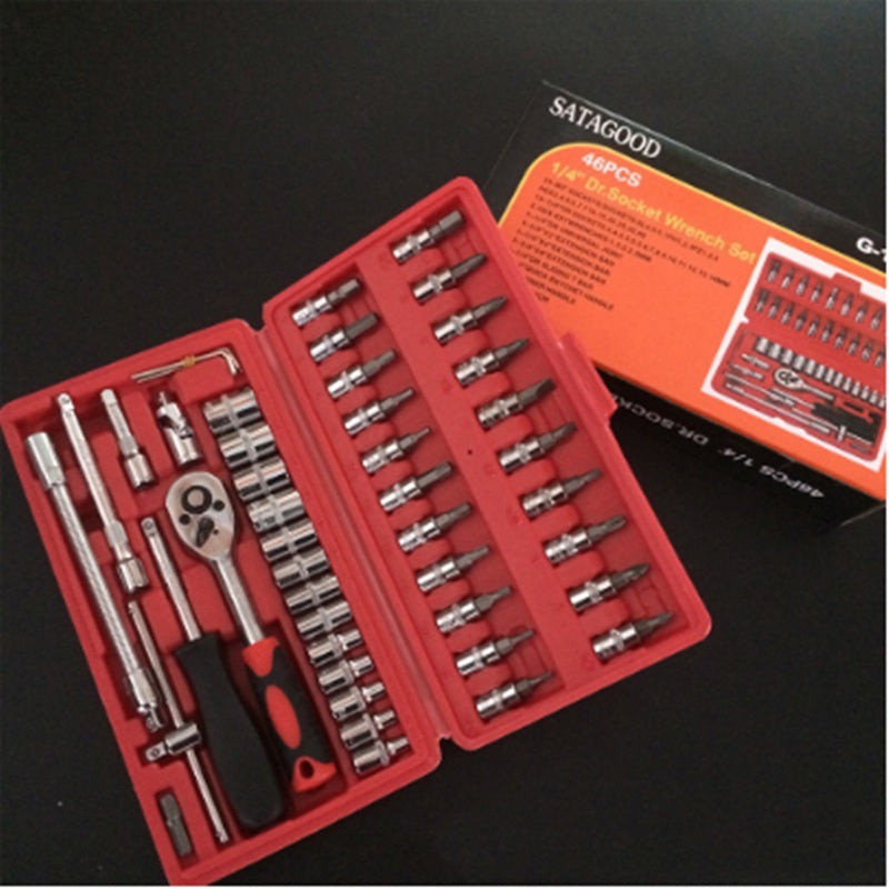 46-piece 1/4 inch socket wrench set - view 4