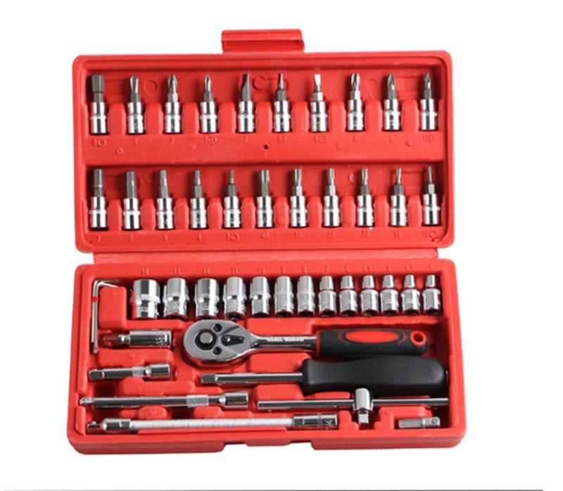 46-piece 1/4 inch socket wrench set - view 6