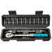 Preset click torque wrench set with sockets