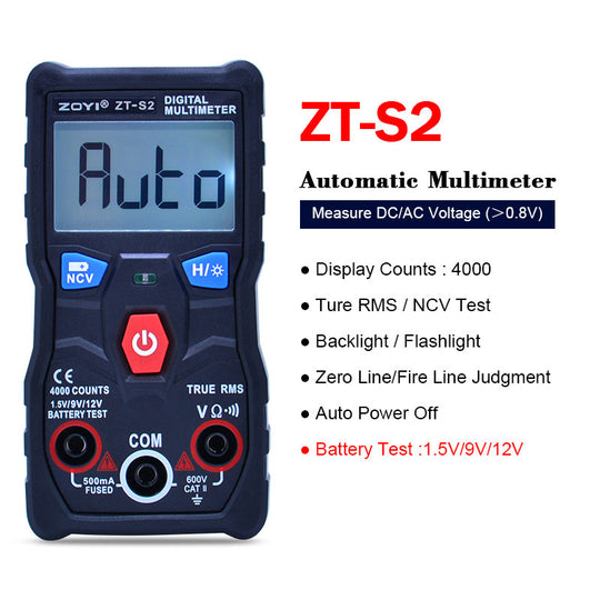 Auto-ranging digital multimeter - view 2