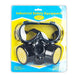 Dual-cartridge respirator mask with goggles
