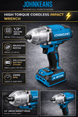 Johnkeans JK-TW-2021 – 1/2" Cordless High-Torque Impact Wrench Kit