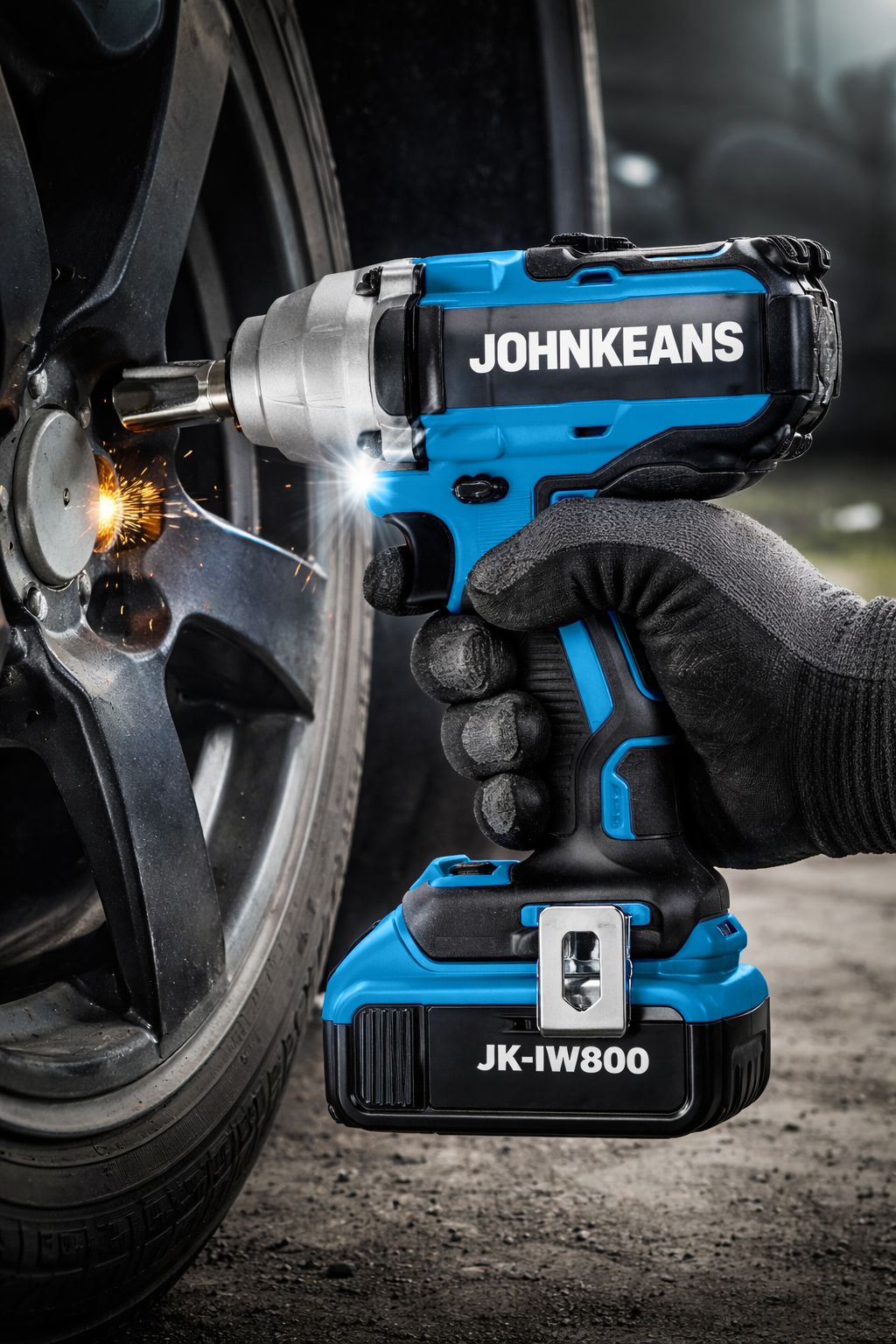 Johnkeans JK-TW-2036 – 20V MAX XR Cordless Impact Wrench 1/2" with Fast Charger
