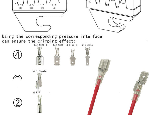Ratchet crimping tool set - view 2