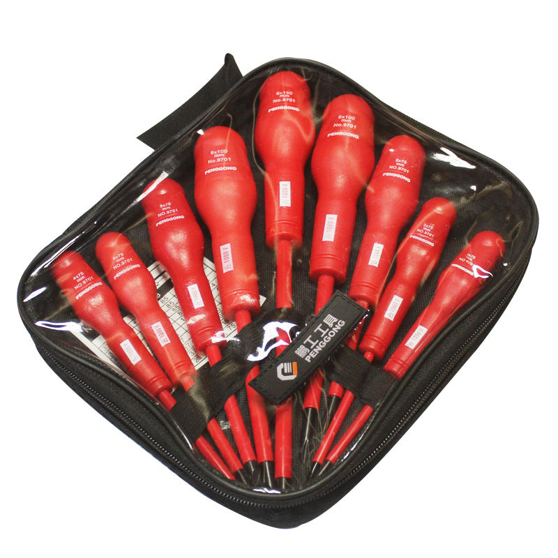 9-piece insulated electrician screwdriver set