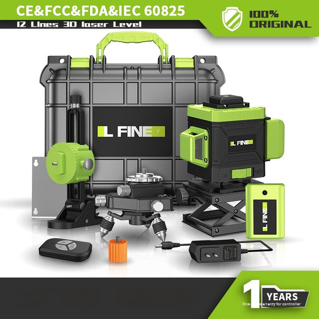 3D 12-line green laser level - Gulfonex