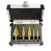 5-piece HSS step drill bit set