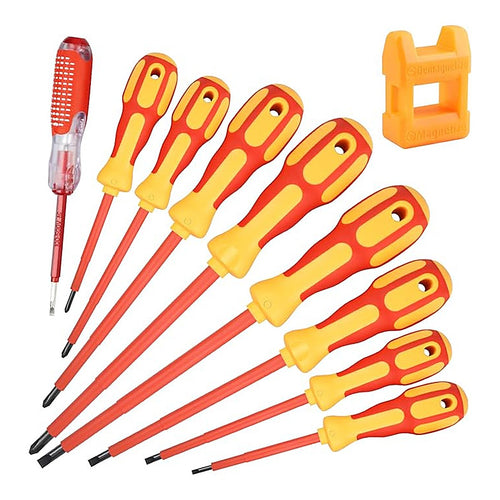 Johnkeans JK-EL-2033 – 1000V Insulated Screwdriver Set with Test Pen