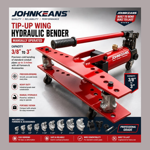 Johnkeans JK-HO-2005 – Manual Hydraulic Conduit Bender 3/8" – 3"