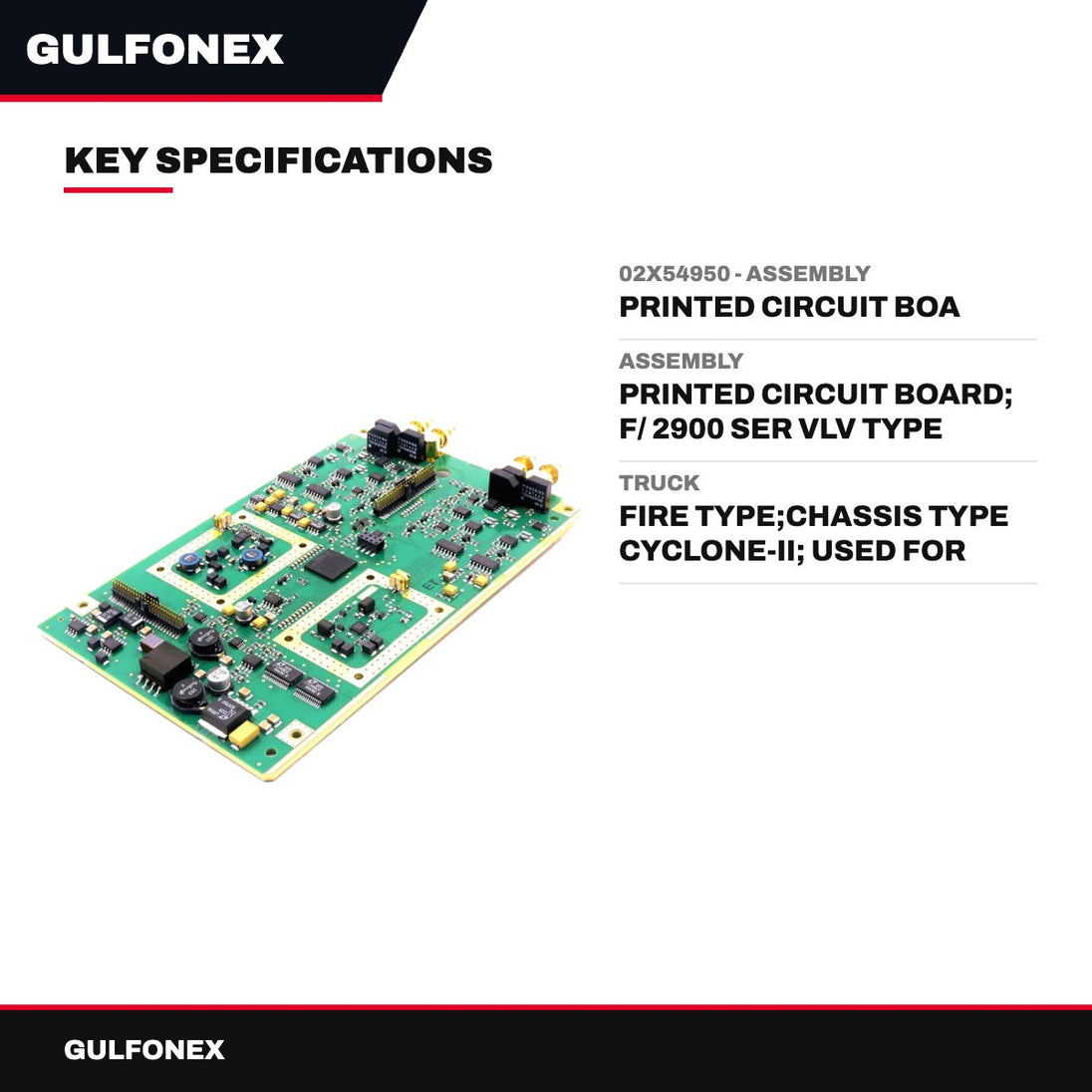 02X54950 - Assembly – Printed Circuit Boa