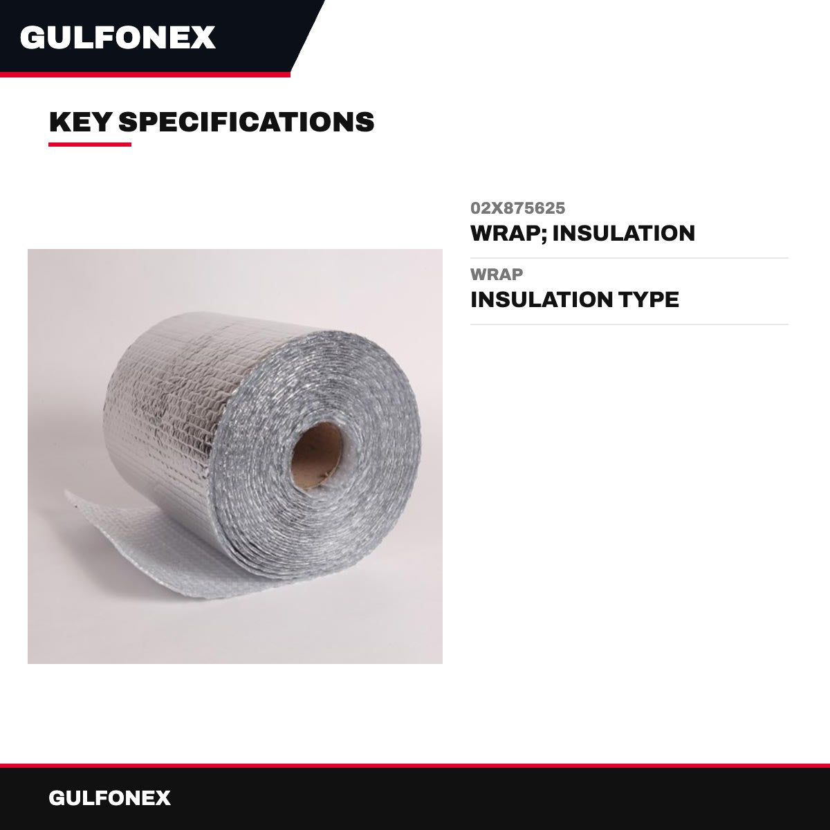 02X875625 – Wrap, Insulation