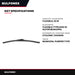 02X875743 - Blade Wiper – Flexible, 20 In