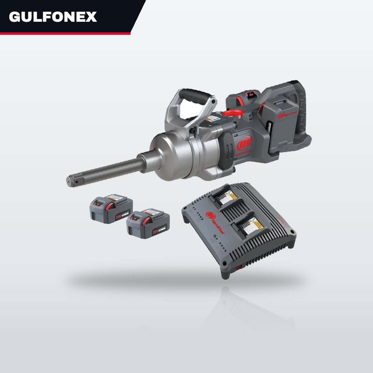1 Drive Size Long Cordless Impact Wrench 20V – 4 Batteries (5.0) Kit