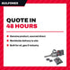 1 Drive Size Long Cordless Impact Wrench 20V – 4 Batteries (5.0) Kit