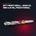 Morse Cutting Tools 10558EDP – Twist Drill Bit, Size 32. mm (1/8 in), Fractional