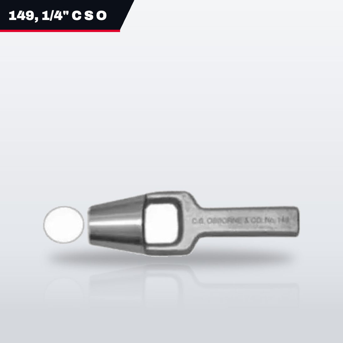 149, 1/4" C S Osborne And 149, 1/4" – Punch Arch – 1/4 In Hole, Tool Steel
