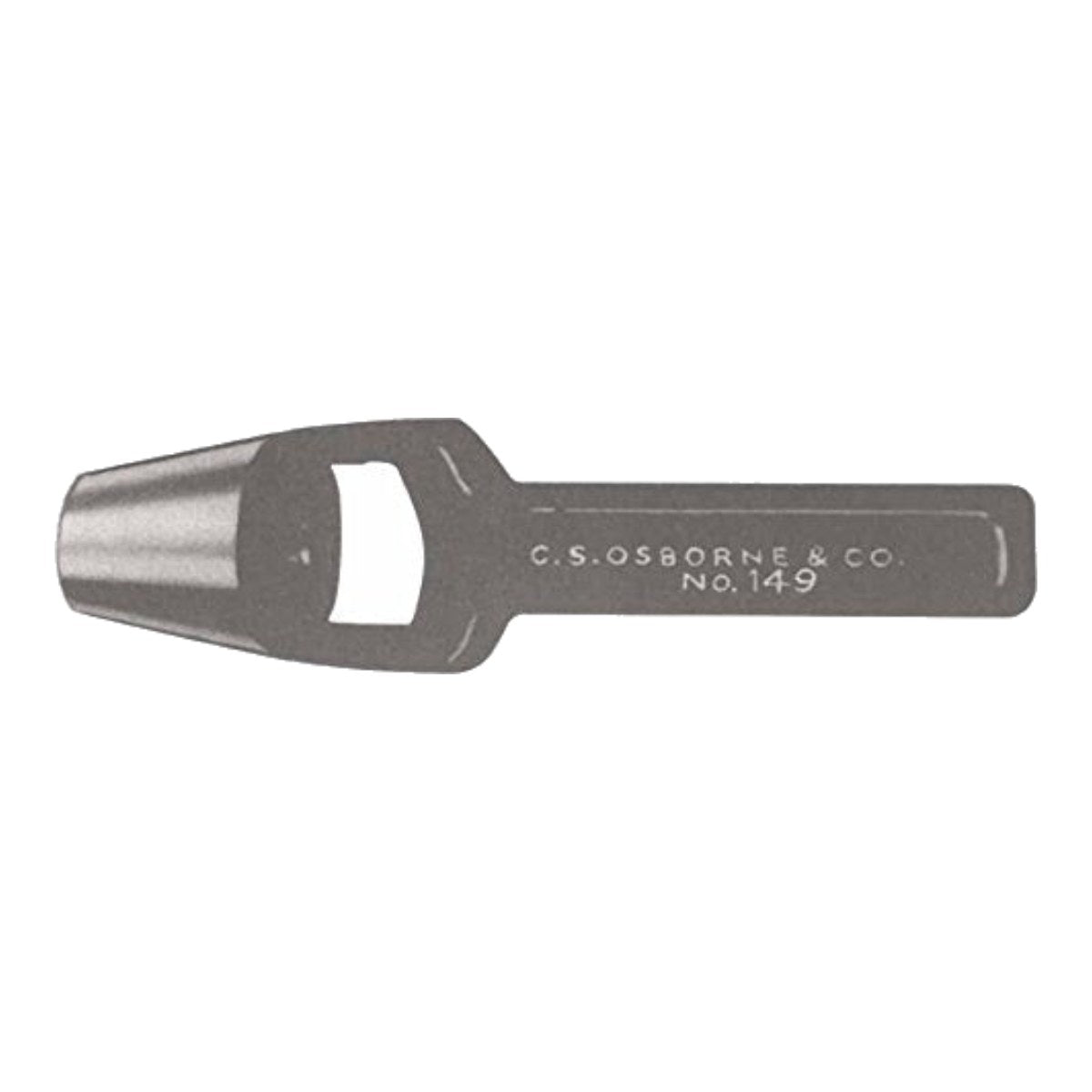 C.S. Osborne 14912 – Arch Punch, 1/2 in Hole, Tool Steel