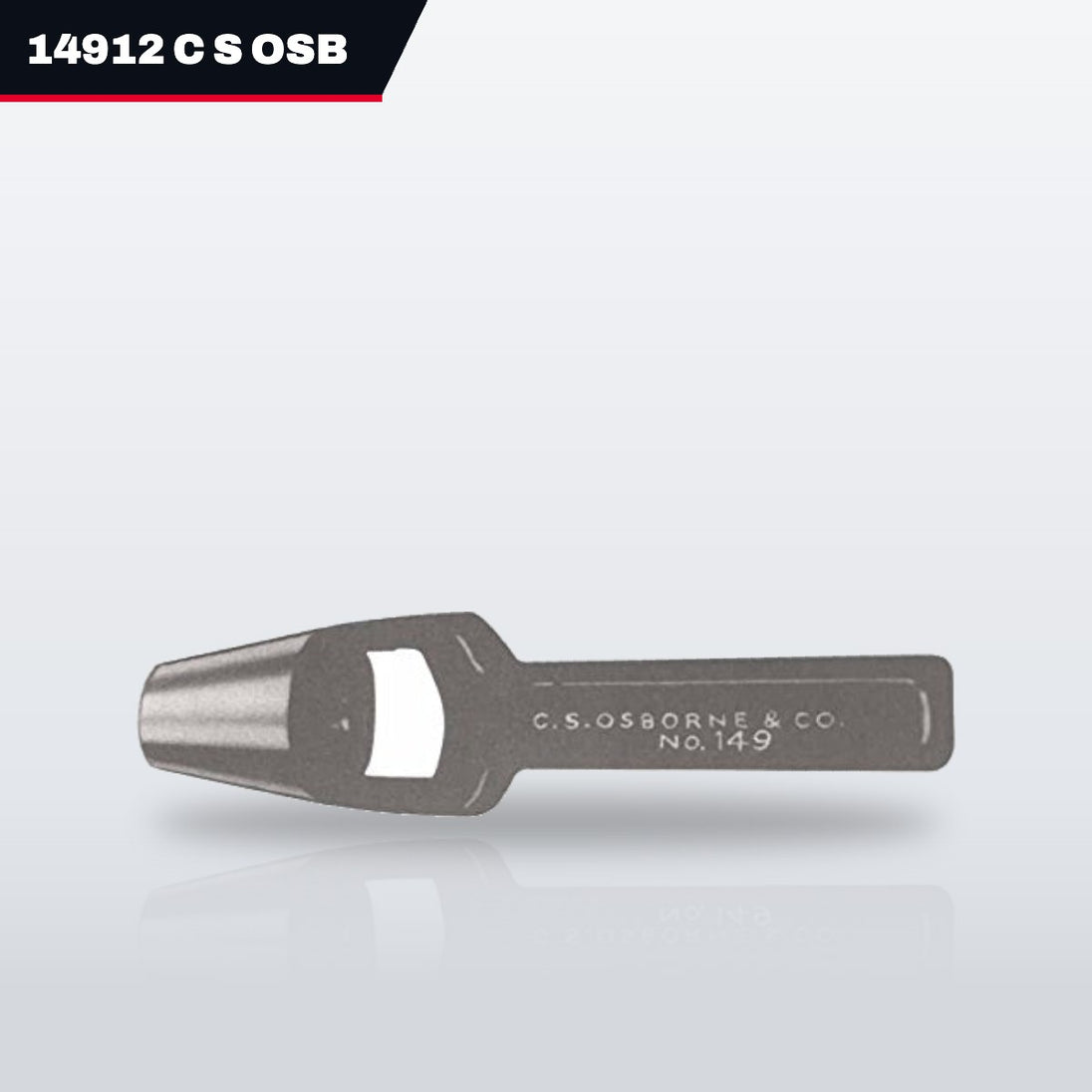 C.S. Osborne 14912 – Arch Punch, 1/2 in Hole, Tool Steel