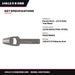 C.S. Osborne 14912 – Arch Punch, 1/2 in Hole, Tool Steel