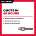 C.S. Osborne 14912 – Arch Punch, 1/2 in Hole, Tool Steel