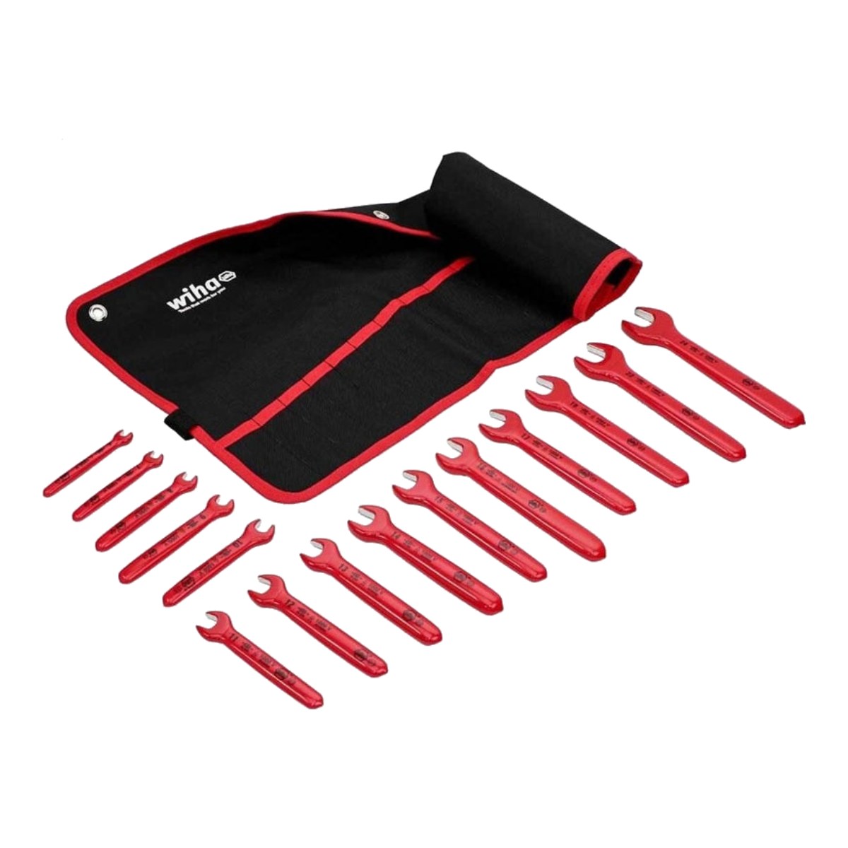 15 Piece Insulated Open End Wrench Set - Metric