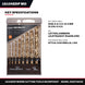 Morse Cutting Tools 18104EDP – Twist Drill Bit, Size A-Z, 5.9-10.5 mm (0.234-0.413)