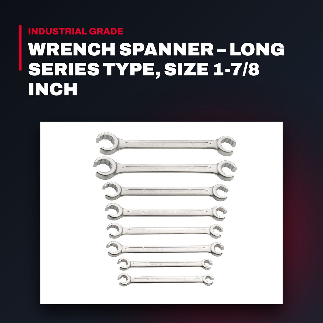Elora 205A178 – Long Series Spanner Wrench, Size 1-7/8 Inch
