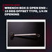 205Amb Elora Werkzeugfabrik 205AMB – Wrench Box & Open End – 15 Deg Offset Type, 1/4 In Opening