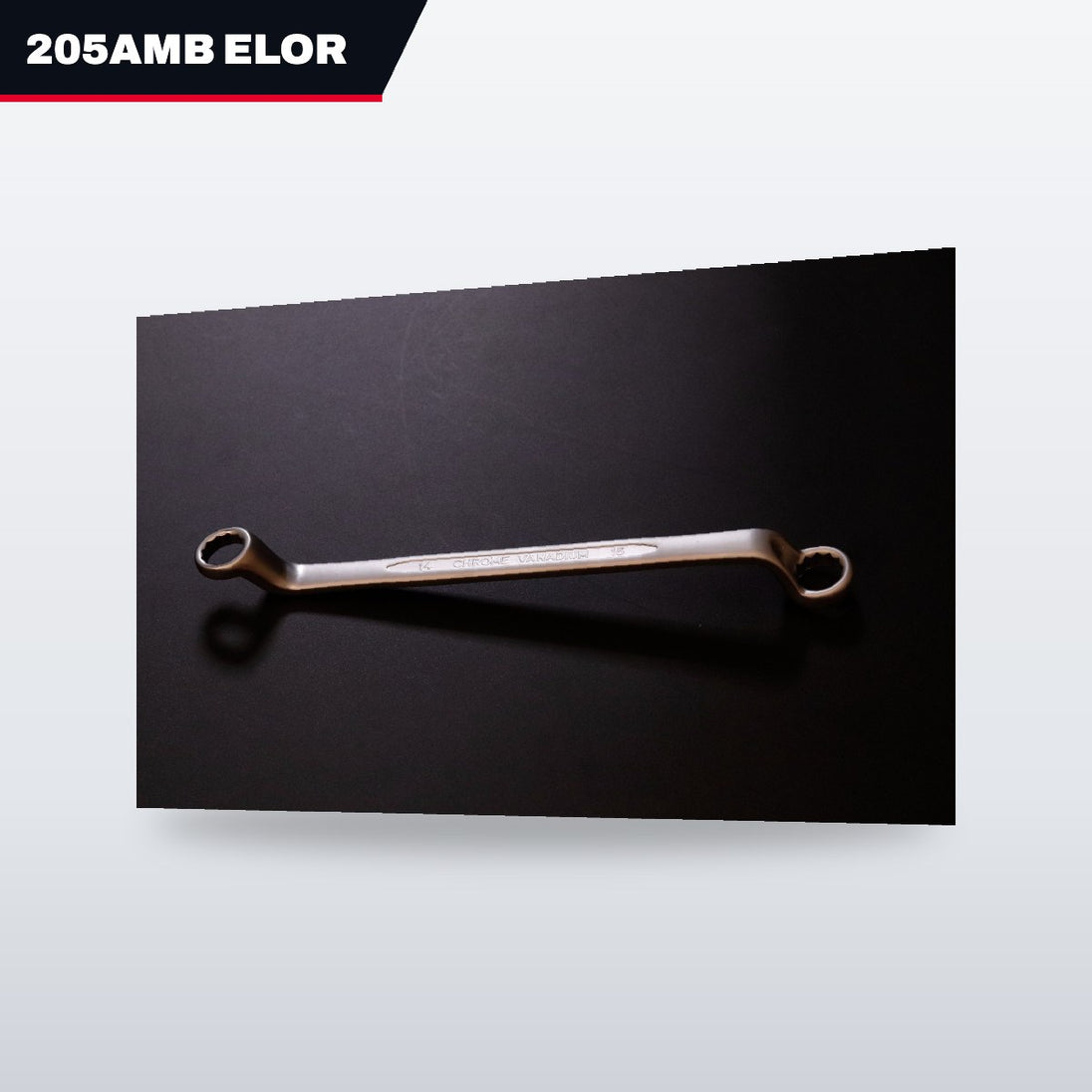 205Amb Elora Werkzeugfabrik 205AMB – Wrench Box & Open End – 15 Deg Offset Type, 1/4 In Opening