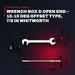 Elora 205W78WW – Box & Open End Wrench, 10-15 Deg Offset, 7/8 in Whitworth