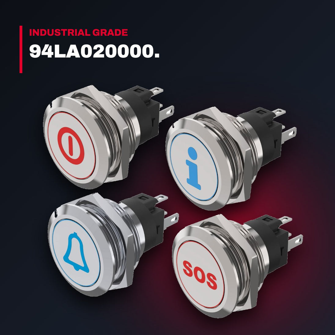 22214011 $$ Eao Benelux 5002108242 – Switch Pushbutton – Button Illuminated Operator, 10 A Contact