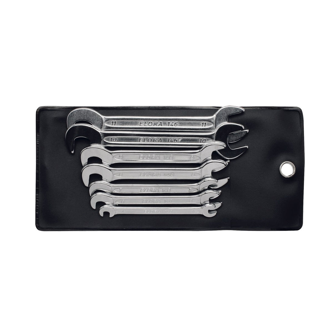 Elora 25214 – Box & Open End Wrench, 10-15 Deg Offset, 7/16 in