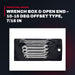 Elora 25214 – Box & Open End Wrench, 10-15 Deg Offset, 7/16 in