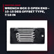 Elora 25214 – Box & Open End Wrench, 10-15 Deg Offset, 7/16 in
