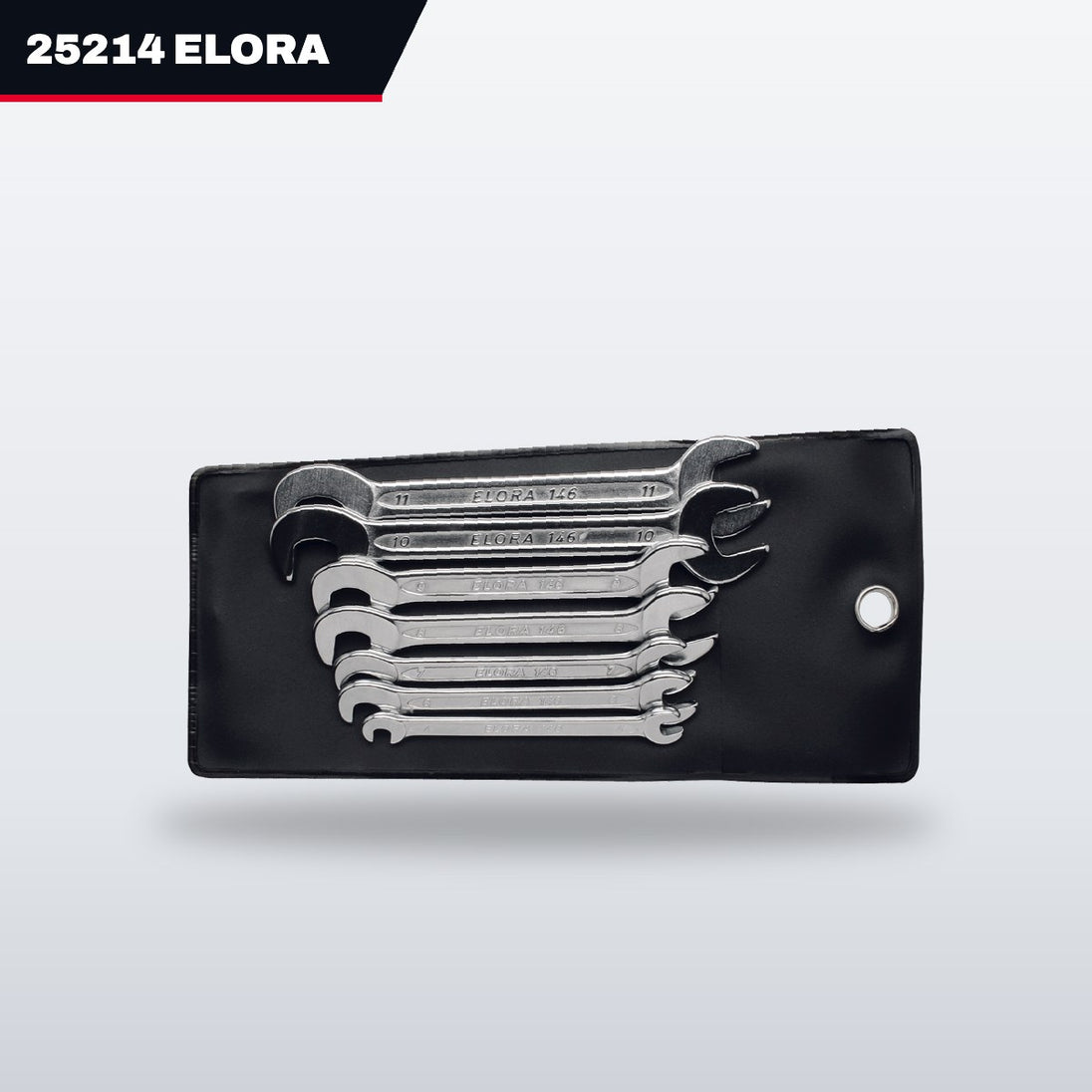 Elora 25214 – Box & Open End Wrench, 10-15 Deg Offset, 7/16 in