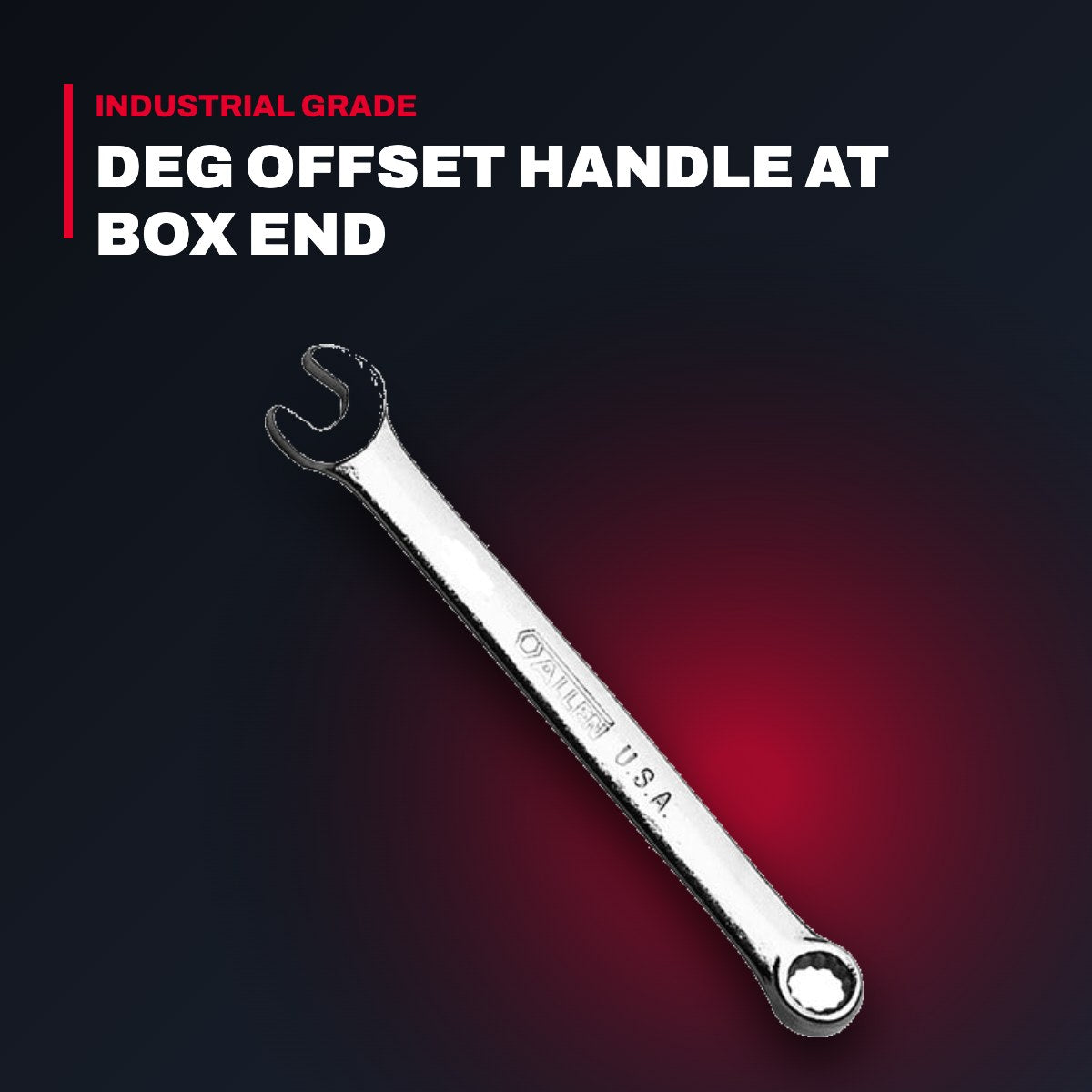 25222 Apex Tool Group/Danaher Tool G 25222 – Wrench Box & Open End – 10-15 Deg Offset Type, 11/16 In