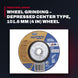 29596 Saint-Gobain Abrasives / Norto 5000818334 – Wheel Grinding – Depressed Center Type, 101.6 Mm (4 In) Wheel