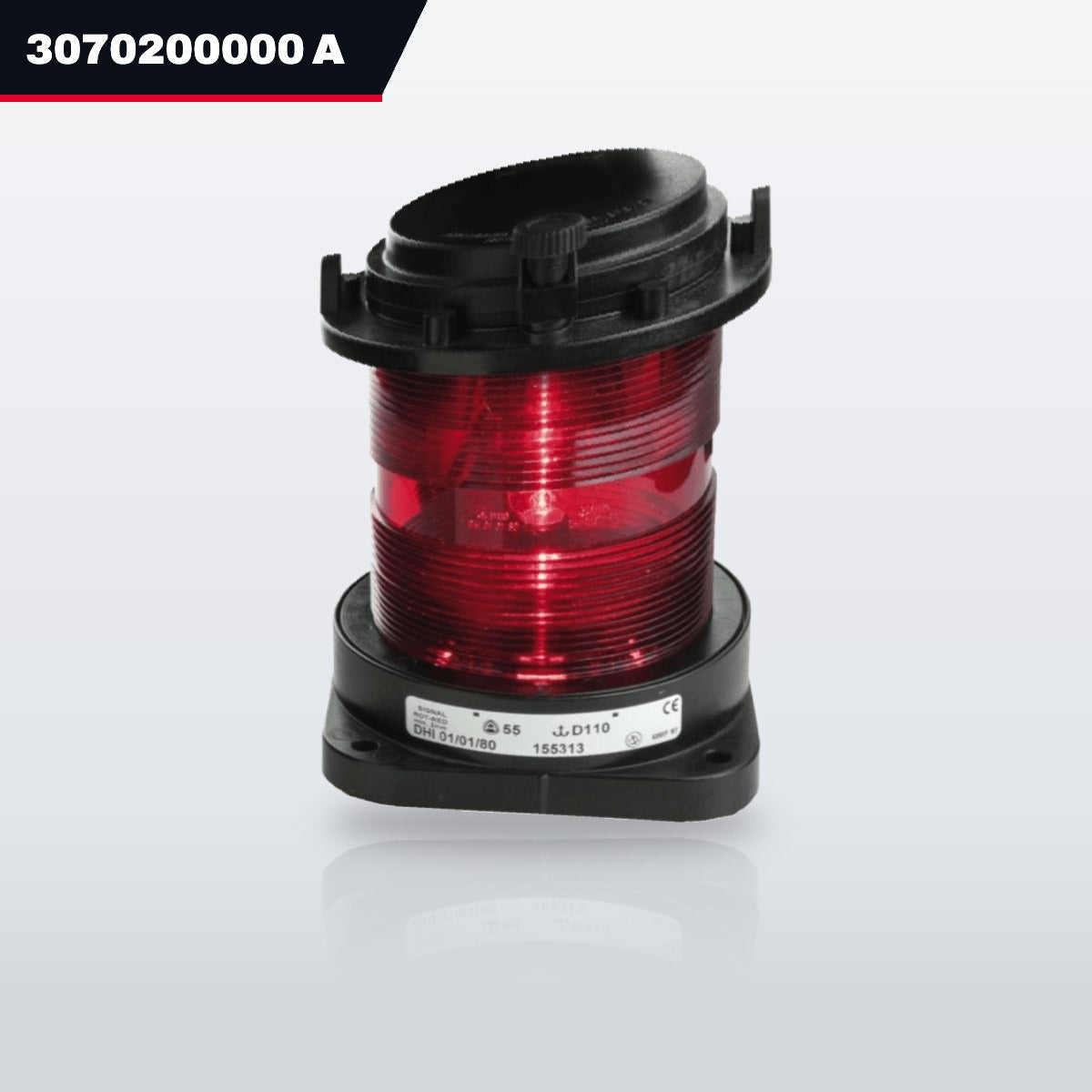3070200000 Aqua Signal 5002583227 – Light Emergency/Safety – Red Color, Series 70 Single Navigation