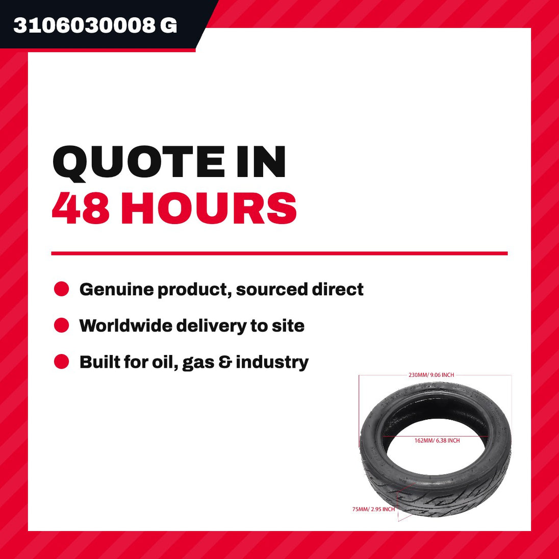 3106030008 Guangdong Marshell Electric 3106030008 – Tire – 165R13Lt Tubeless Type