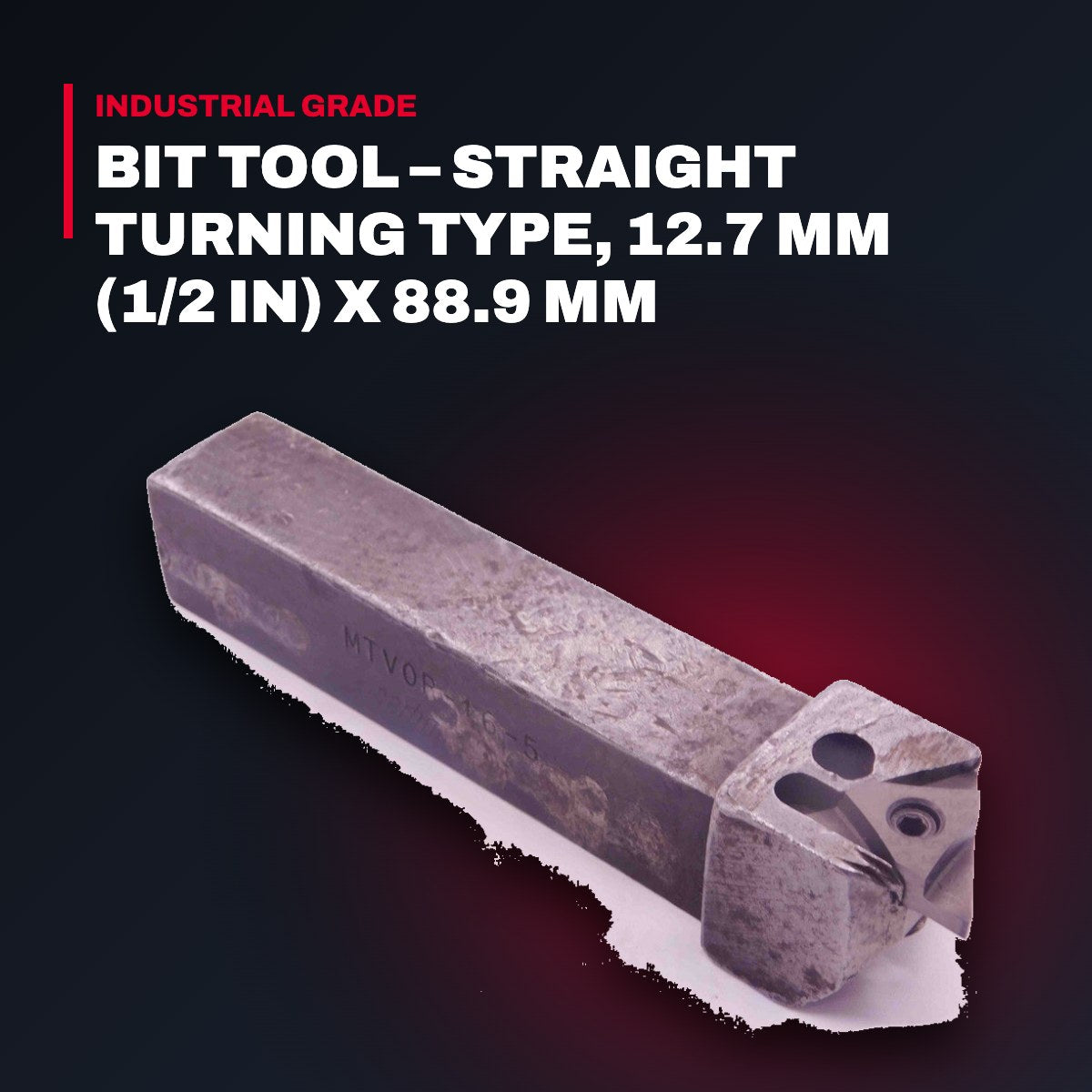 Seco Tools 31389 – Straight Turning Bit Tool, 12.7 mm (1/2 in) X 88.9 mm